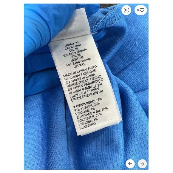 NWT TEREA Women’s Cleo Stretch Maxi Dress – Blue – Size XL - Picture 7 of 7